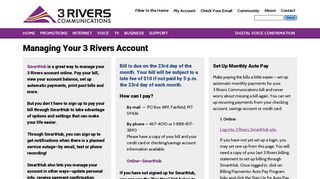 Paying Your 3 Rivers Bill is Easy! | 3 Rivers Communications