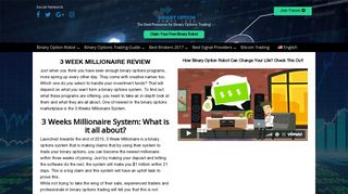 3 Week Millionaire System - Clever SCAM or Honest?