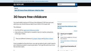 30 hours free childcare - GOV.UK