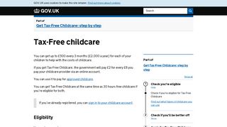 Tax-Free childcare - GOV.UK