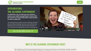 Join The Alcohol Experiment Free! - Naked Mind Intensive