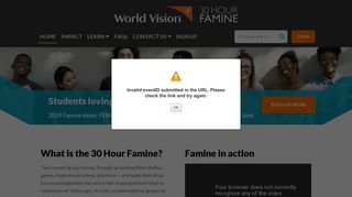 30 Hour Famine - 2019 - World Vision