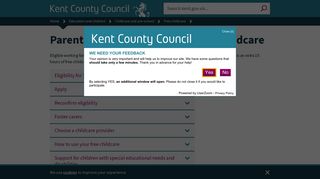Parents' guide to 30 hours of free childcare - Kent County Council