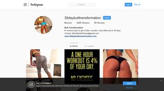 Butt Transformation (@30daybutttransformation) • Instagram photos ...