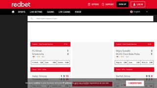Online Sport Betting - Odds On Soccer, Main Sport Events & eSports
