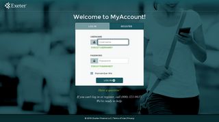 Exeter Finance - MyAccount Site