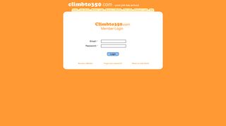 Climbto350.com - Login to access Member Services