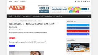 USER GUIDE FOR 360 SMART CAMERA --- Iphone - CCTV SMART ...