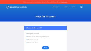 Help for Account | 360 Total Security
