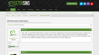 360 Revolution Help Please | Se7enSins Gaming Community
