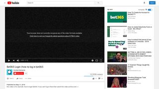 Bet365 Login | how to log in bet365 - YouTube