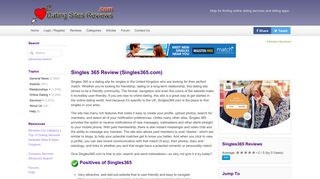 Singles 365 Review (Singles365.com) - Dating Sites Reviews