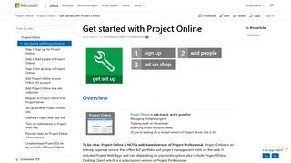 Get started with Project Online | Microsoft Docs