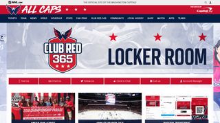 Club Red 365 Locker Room | Washington Capitals - NHL.com