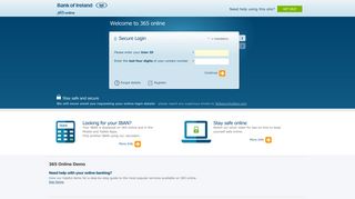 Bank of Ireland 365 Online | Login - Step 1 of 2