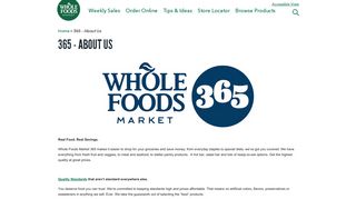 365 - About Us | Whole Foods Market