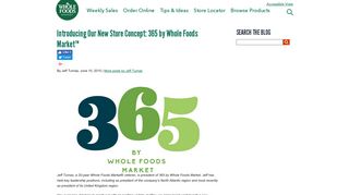 Introducing Our New Store Concept: 365 by Whole Foods Market ...