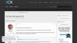 3CX Web Client login/out of Q | 3CX - Software Based VoIP IP PBX ...