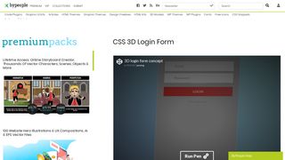 CSS 3D Login Form | Bypeople
