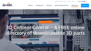 3D Content Central is a FREE online directory of downloadable 3D parts
