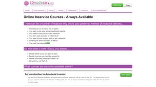 Online Inservice Courses - Always Available - 3D Made Easy