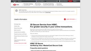 3D Secure Service from HSBC