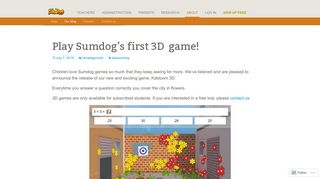 Play Sumdog's first 3D game! | Sumdog Blog