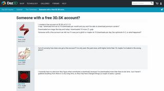 Someone with a free 3D.SK account? - Daz 3D Forums
