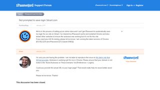Not prompted to save login 3dcart.com — 1Password Forum