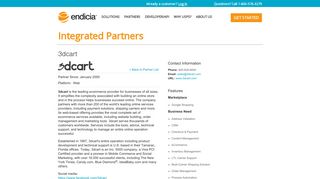 Integrated Partner: 3dcart | Endicia