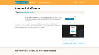 3DNetMedical Affidea (3dnetmedical.affidea.ro) - 3DNetMedical - Login