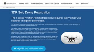 3D Robotics Solo Registration - Register Drone with the FAA