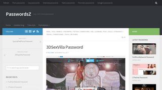 3DSexVilla Password | PasswordsZ