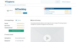 3dTracking Reviews and Pricing - 2019 - Capterra