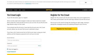 Login - Optus