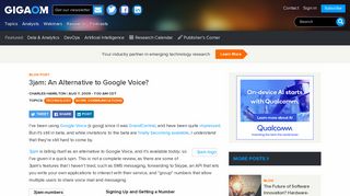 Gigaom | 3jam: An Alternative to Google Voice?