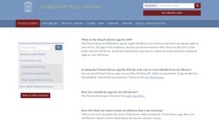 Cloud Library iOS FAQ | Camden Public Library