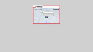 Attenti Offender Tracking, Login