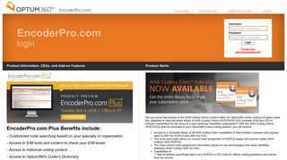 Optum360 EncoderPro.com - Login