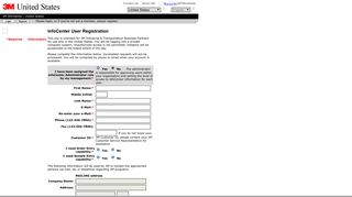 3M InfoCenter Registration