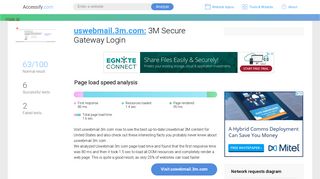 Access uswebmail.3m.com. 3M Secure Gateway Login