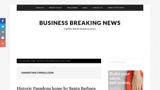 Samaritans 3 rings login – Business Breaking News