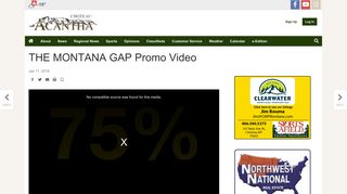 THE MONTANA GAP Promo Video | | choteauacantha.com