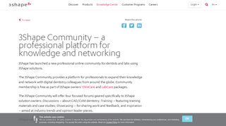 3Shape Community – a professional platform for knowledge and ...