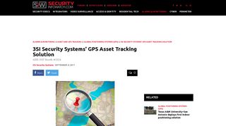 3SI Security Systems' GPS Asset Tracking Solution - Security Info Watch