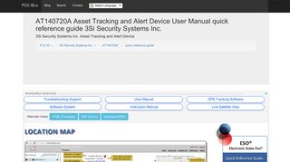 AT140720A Asset Tracking and Alert Device User Manual quick ...