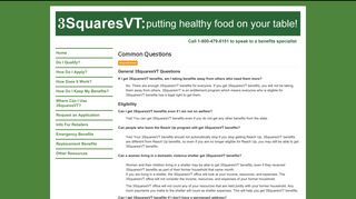 FAQs - 3SquaresVT