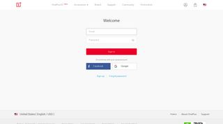 Nice to meet you! Please sign in. - OnePlus