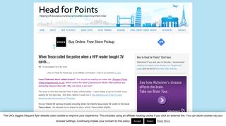 When Tesco called the police for buying 3V cards - Head for Points