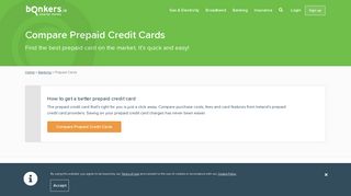 Compare Prepaid Credit Cards in Ireland | bonkers.ie
